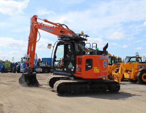 14T DIGGER- HITACHI ZX135US-6 (ZERO TAIL SWING) EXCAVATOR
