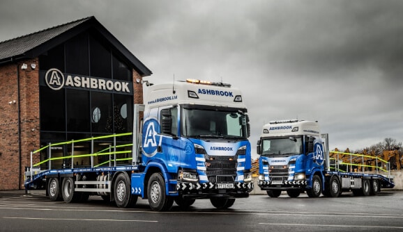 ASHBROOK SPECIALIST TRANSPORT FLEET RENEWAL WITH SCANIA AND STERLING Thumbnail